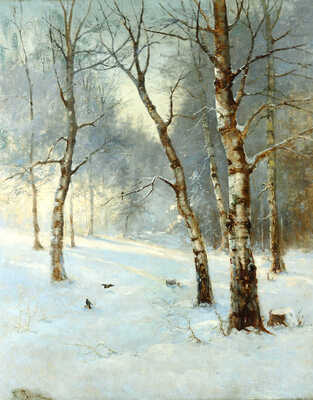 Розен Карл Иоганнович. Утро в зимнем лесу  